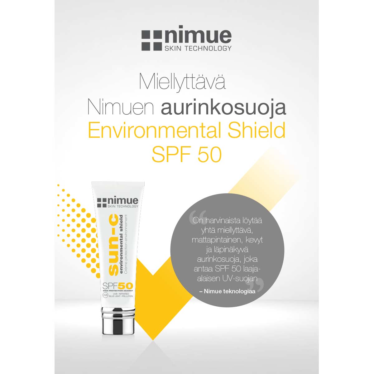 A4 mainos SPF50 Environmental Shield mainos 1 kpl